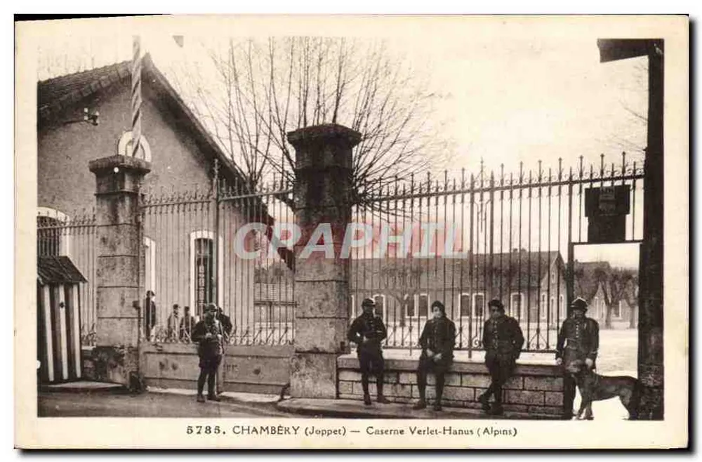 Chambéry (Joppet) — Kasernen Verlet-Hanus (Alpen) - Vorderseite