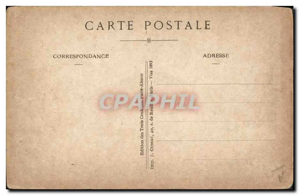 Alsace-Lorraine — carte historique avec carte géographique et texte sur la réunification — Édition J. Cussac, Paris - Verso