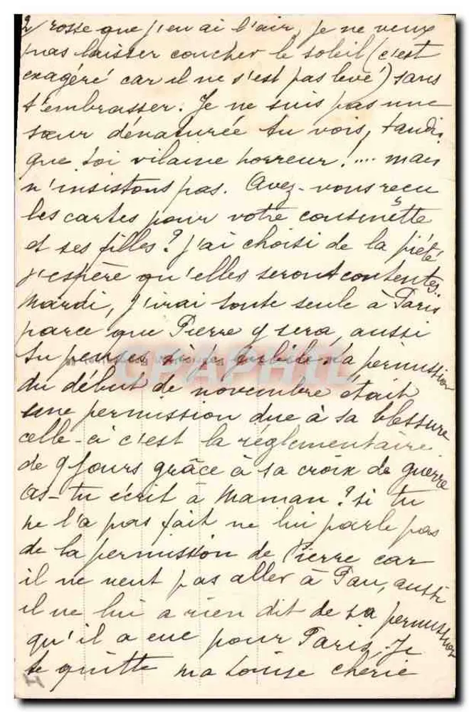 Luxemburggarten — T. Rivière — Die Zwei Schmerzen - Rückseite