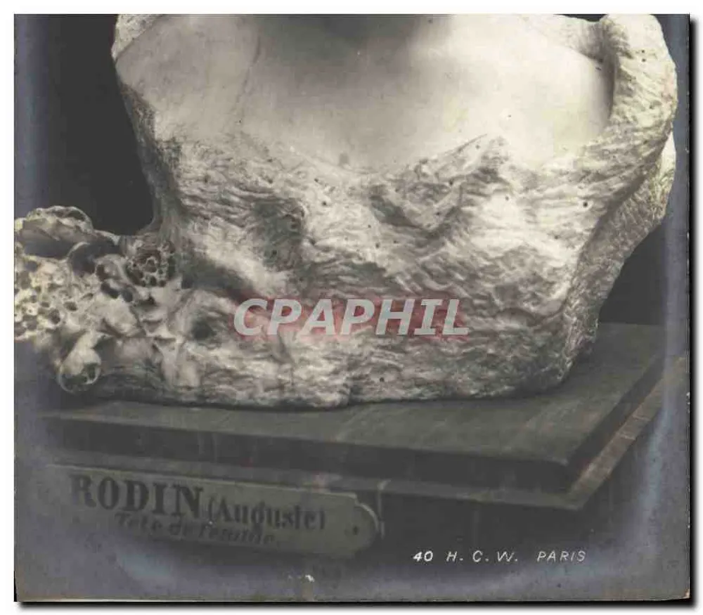 Cabeça de mulher (Augusta) — escultura de Rodin — H.C.V. Paris, n°40 - Frente