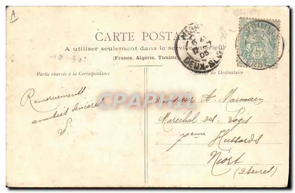 A elegante Sablaise — Coleção Lucien Aminaud, Sables-d'Olonne — N° 1585 - Verso