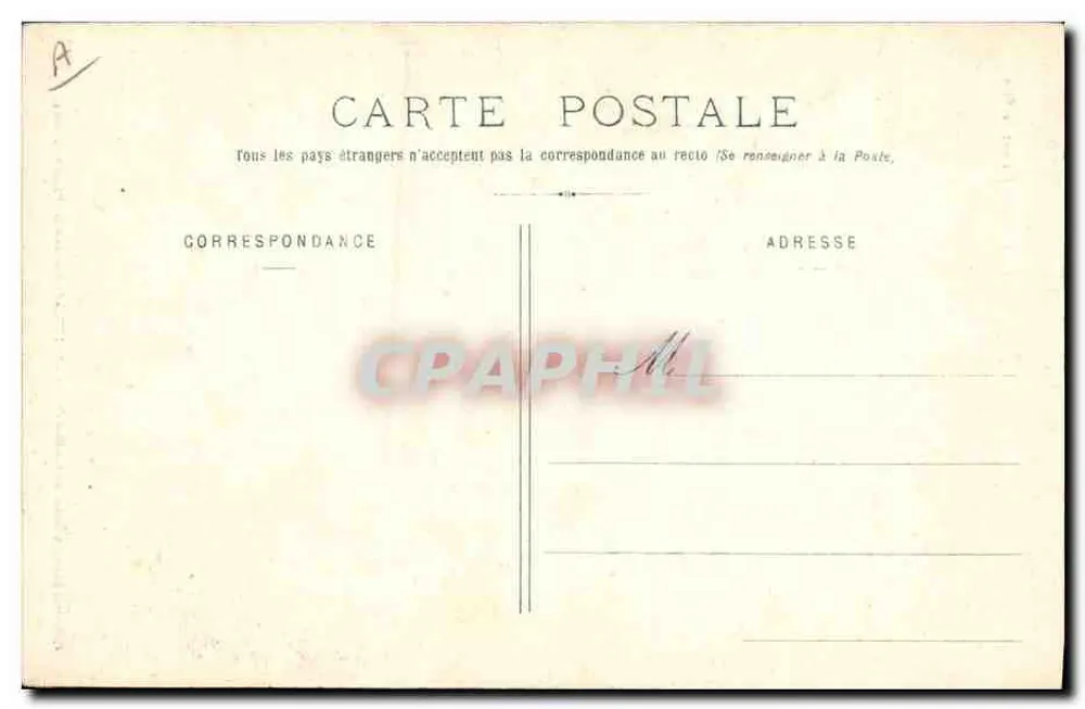 A Sablaise fazendo a rede — Sables-d'Olonne — Coleção Lucien Amiaud, N° 1373 - Verso