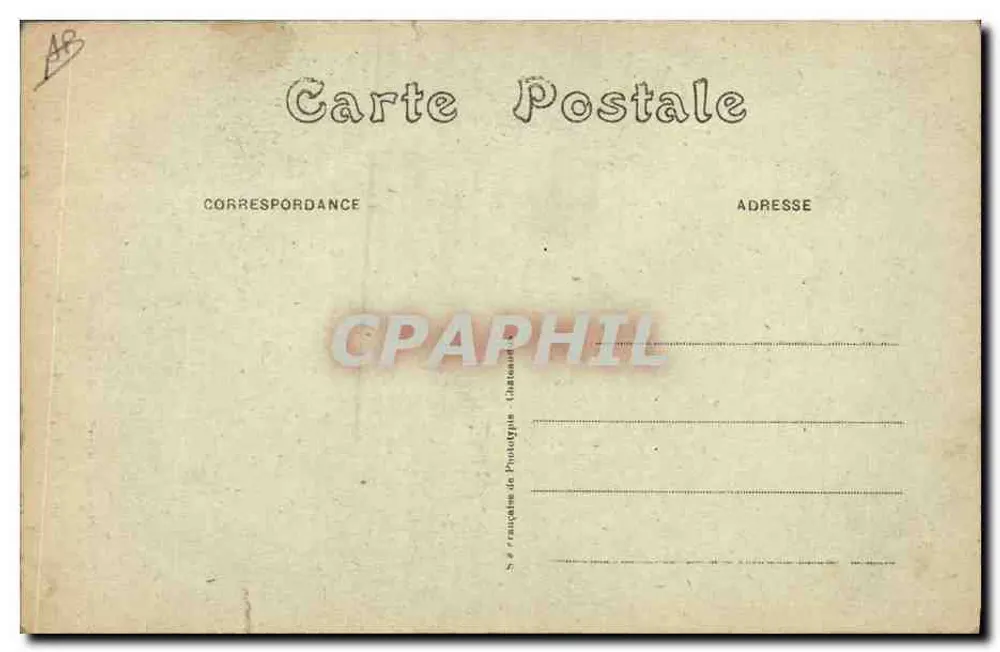 La Sarthoise. — O quatro horas da senhora Quéréru — Photo-Edição J. Bouveret Le Mans - Châteaudun - Verso