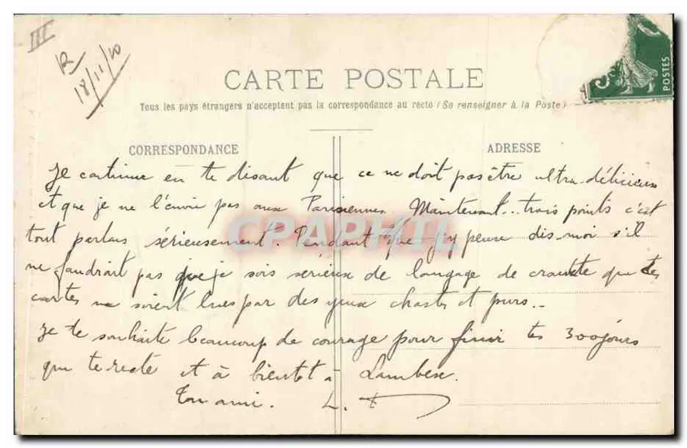 Sablaïse - Sobre os Rochos — Lucien Amiaud, Les Sables-d'Olonne - N° 2146 - Verso
