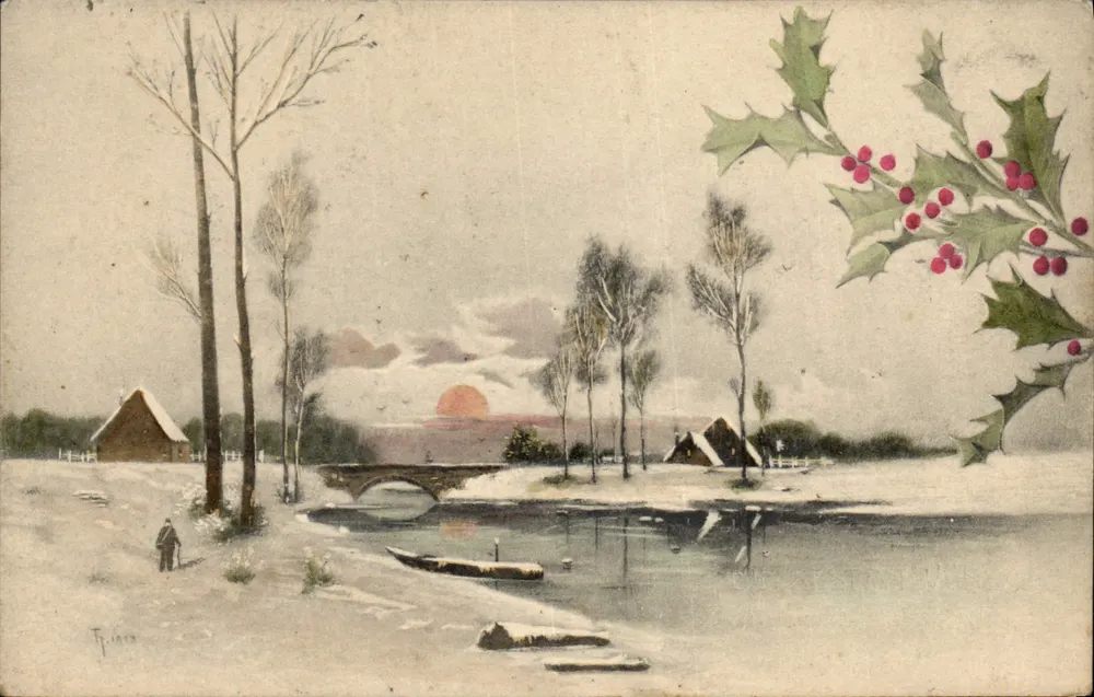 Winterlandschaft mit Brücke — F. 1903 — Serie 248 - Vorderseite