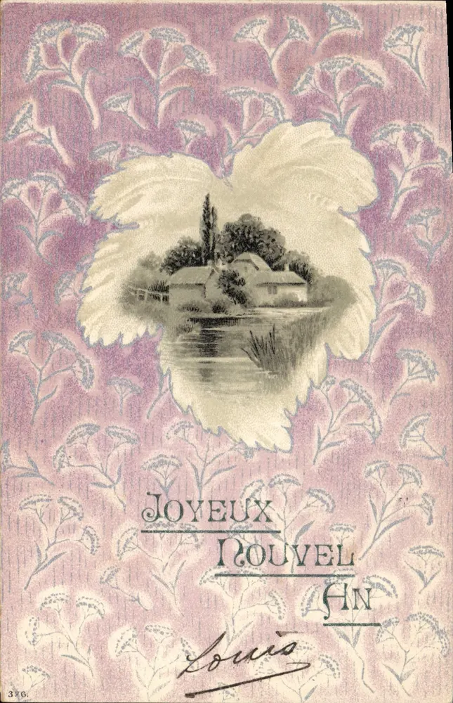 Ländlicher Landschaft — Frohes Neues Jahr — Louis, Nr. 326 - Vorderseite
