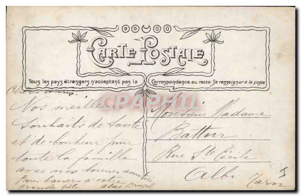 Violette pensel — uitgave H. Mennel — n°3966 - Achterkant