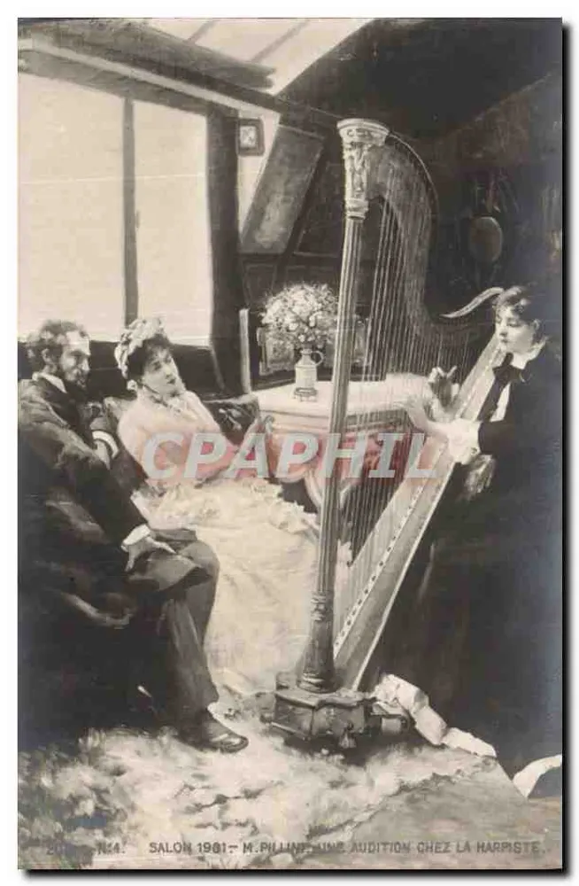 Salon 1901 — Herr Philline, ein Konzert bei der Harfenistin - Vorderseite