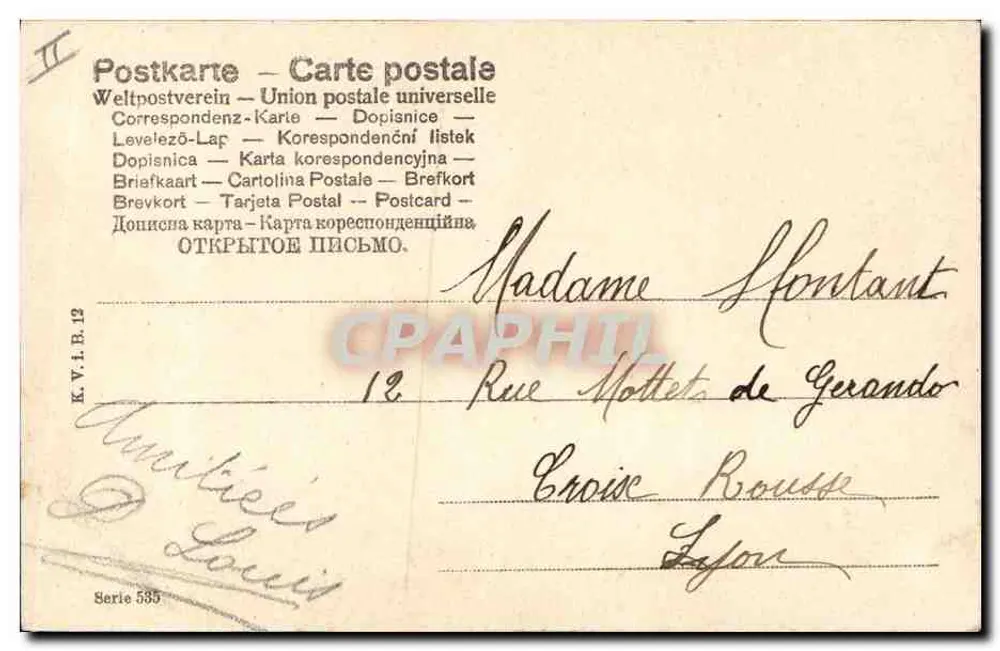 Kinderen en konijnen — Paasfeest — Postunie - Achterkant