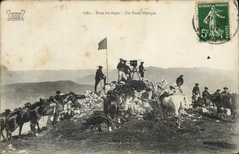 In den Alpen - Ein Optisches Postamt — E. Reynaud Verleger, Chambéry, Nr. 1782 - Vorderseite