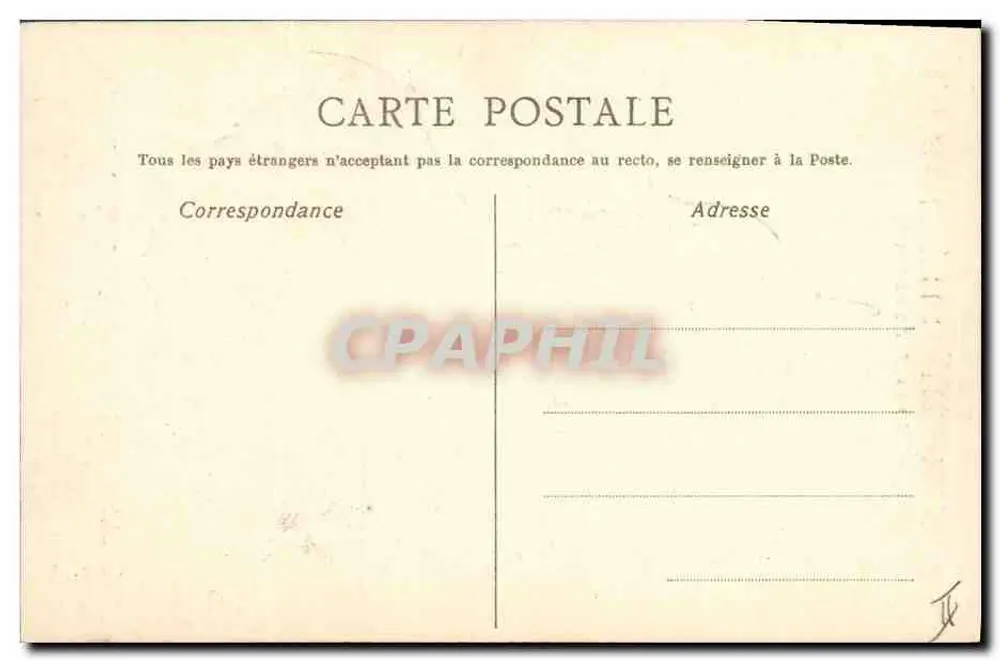 Portrait satirique d'un officier allemand — No 1 — éditeur non visible - Verso