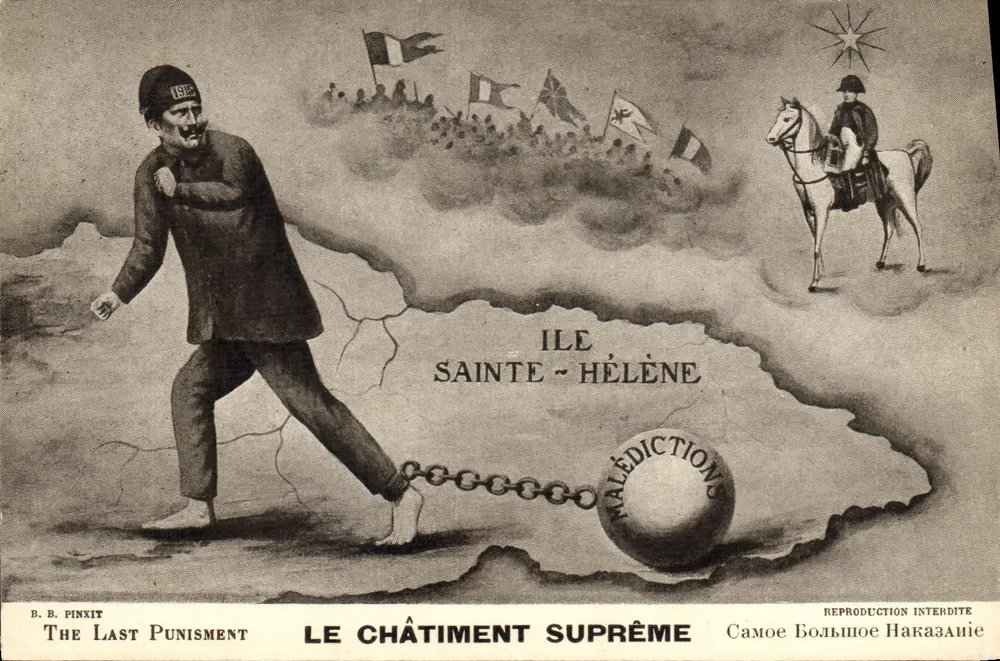 Das letzte Strafmaß — Insel Saint Helena — B. B. Pinxit - Vorderseite