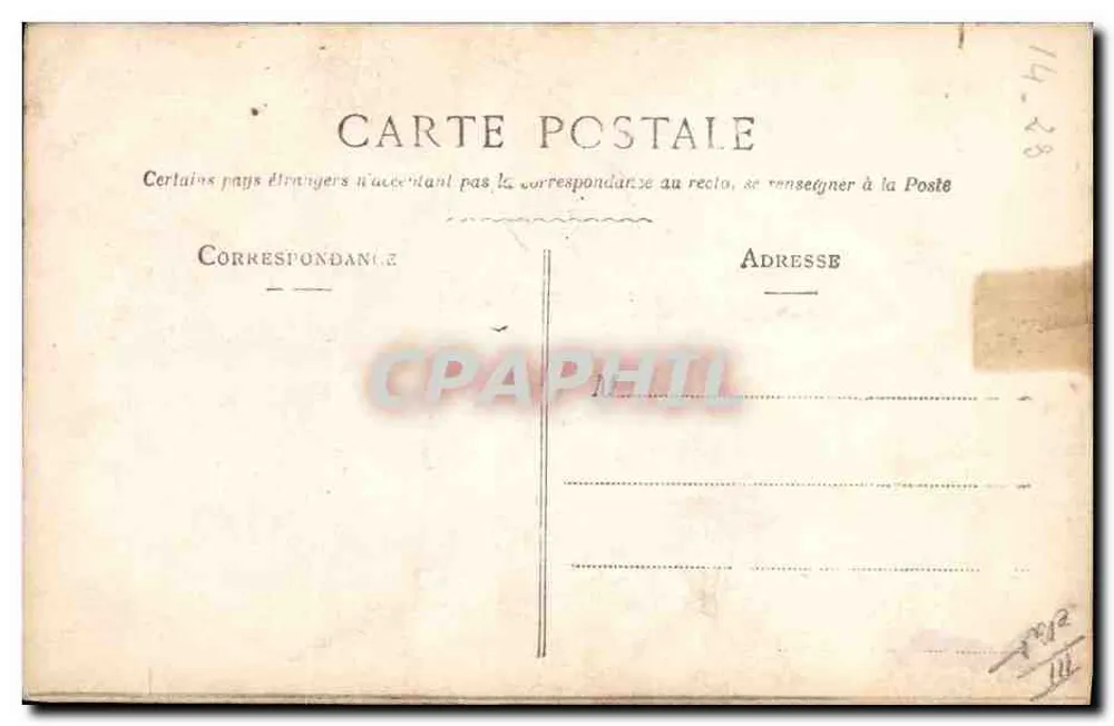 Caricature de Samuel — personnage en costume féminin — EID, n° 4274 - Verso