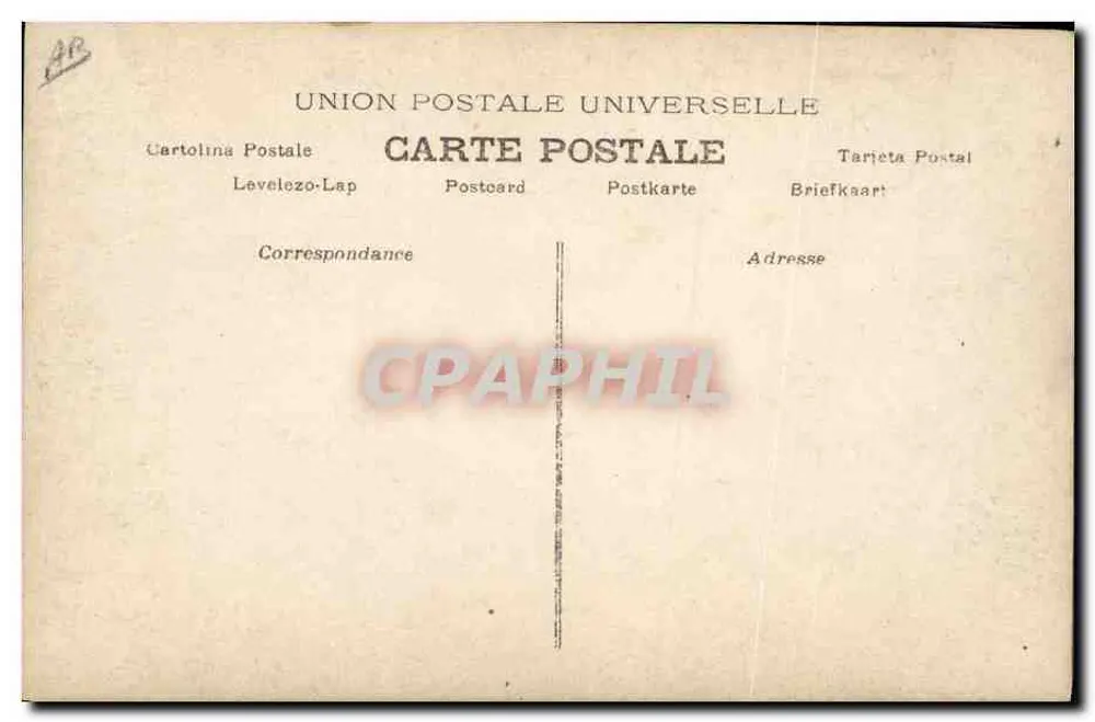 Comediante vestido — estátua de comediante — Vilbert por GIRIS, Paris - Verso