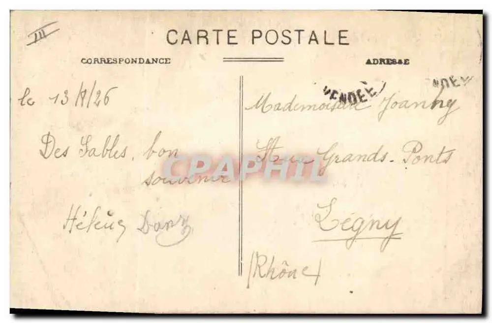 Les Sables-d'Olonne — Ponto de direção? O Bal — Edição Bréard, n°122 - Verso