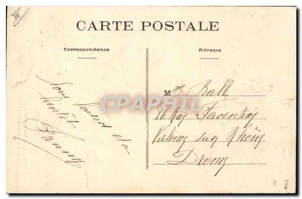 Les Sables-d'Olonne (Vendée) — HochzeitsSzene mit Soldaten und jungen Frau — Fotograf VAUSELLEICH — Nantes - Rückseite