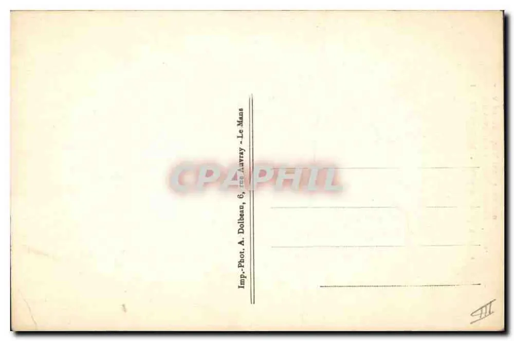 La Sarthe — Vendedora de galinhas — Imp. Phot. A. Dolbeau, rue Lauray, Le Mans - Verso