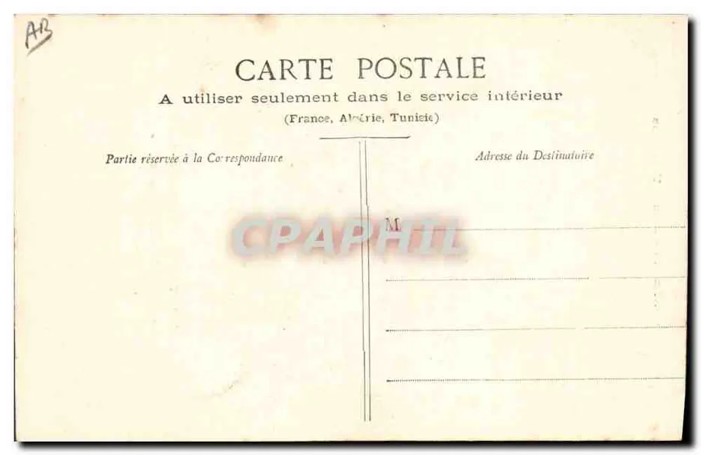 Coifas e Trajes Vendeanos — Montaigu, Rocheservière, « A Dormitória » — Coleção A. Robin, Fontenay-le-Comte - Verso