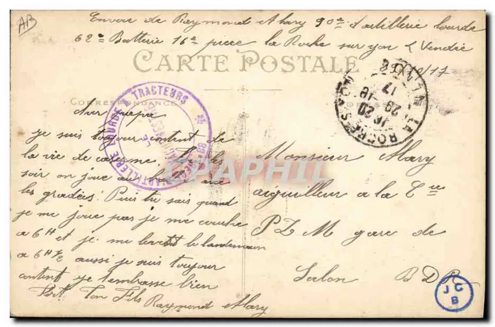 As 3 graças de Sablé — Artaud e Nozais, Nantes — n°205 - Verso