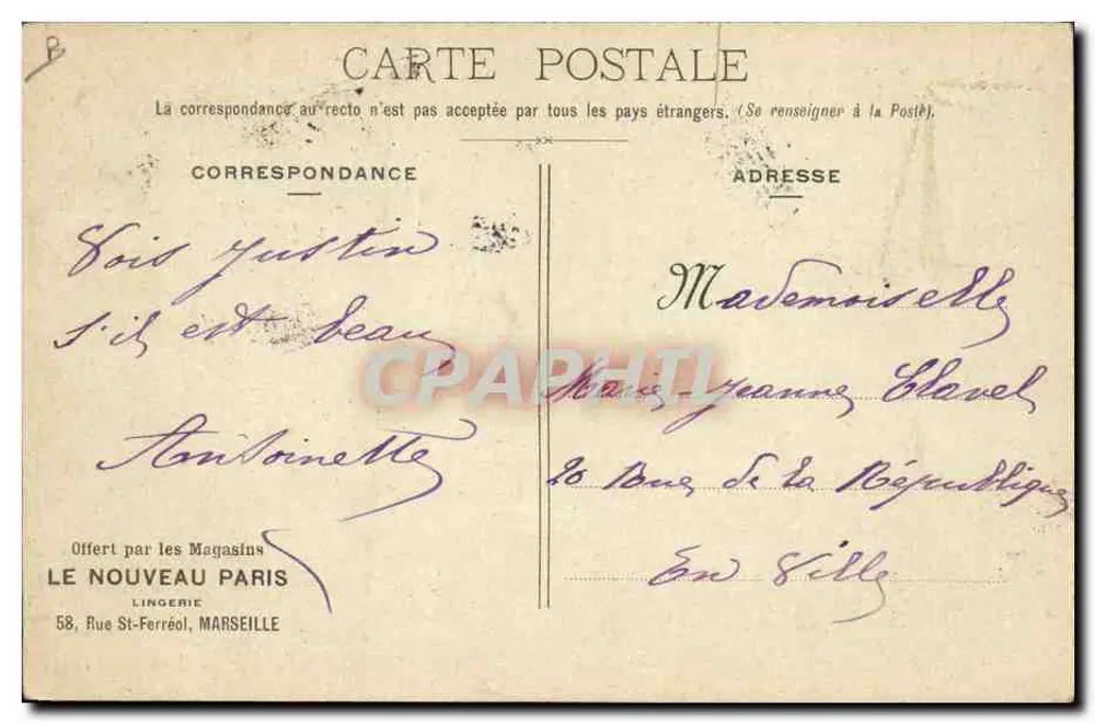 La Boulomane — I Sport XXXI — Moullet, Marsiglia - Verso