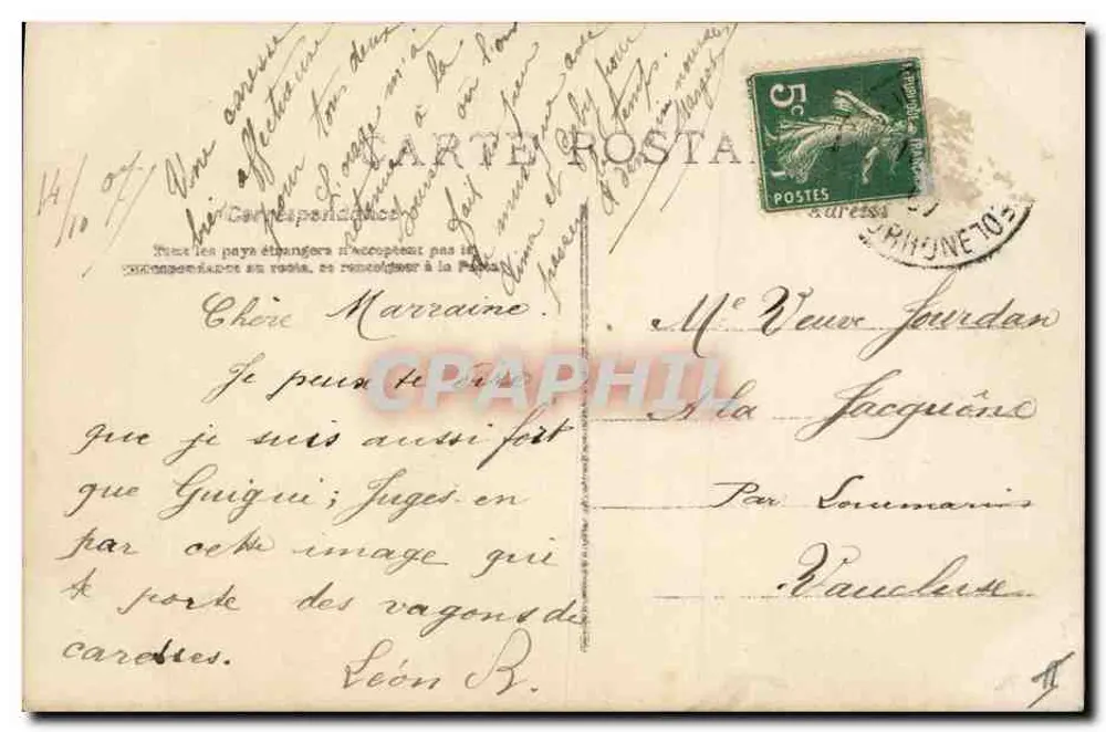 Criança lançando um papagaio — A-N Paris, n° 600 - Verso