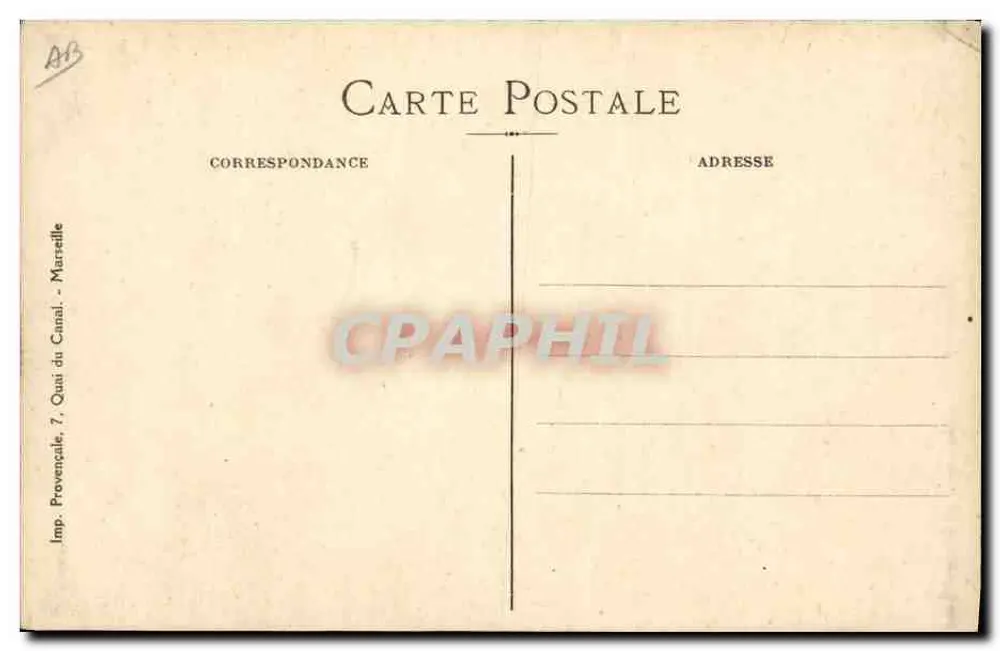 Soldat à cheval criant 'CHARGEZ !!!...' — caricature de Massébeuf — éditée par Imp. Provençale, Marseille - Rückseite
