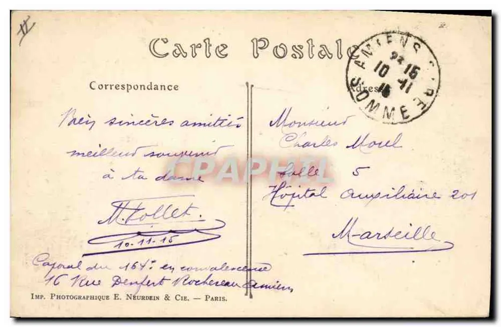 Amiens — O Circo Municipal — ND. Phot - Verso