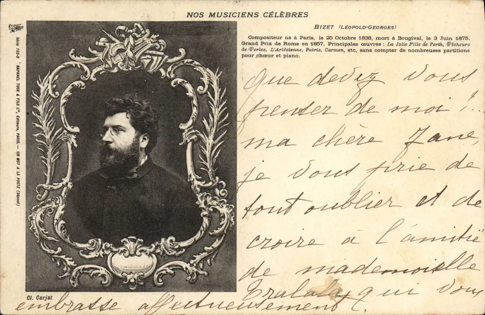 Bizet (Léopold-Georges) — Komponist — Verlag Ol. Carjat, Nr. 102-5 - Vorderseite