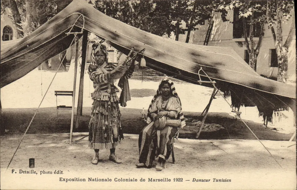 Nationaler Kolonialausstellung von Marseille 1922 — Tunesischer Tänzer - Vorderseite