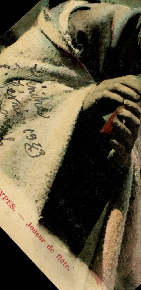 Jogador de flauta — Egito — Editor: CP A. 5° DES ARTS PHOTOGRAPHIQUES - Frente