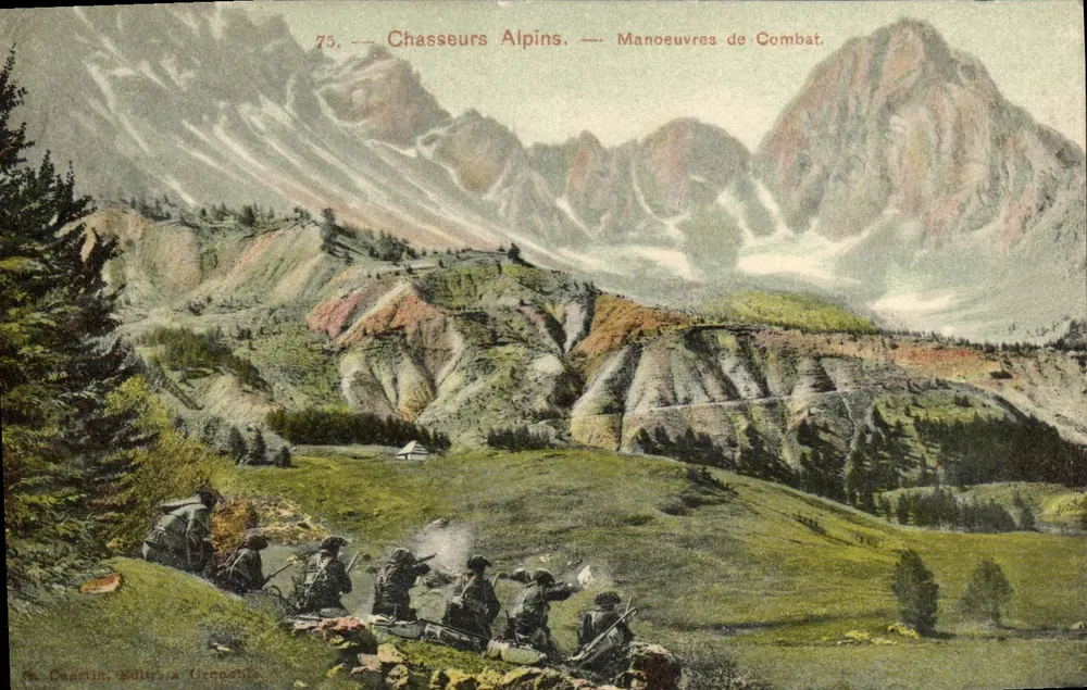 Alpine Jäger — Kampfmanöver — S. Coatchin, Sallanches (Frankreich) - Vorderseite