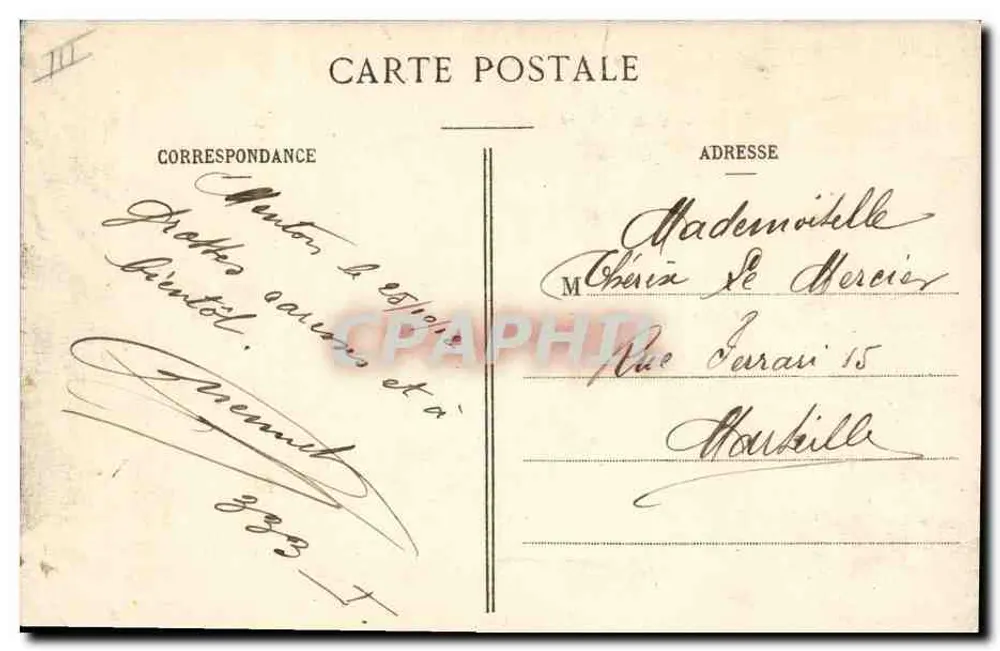 Soldaten in den Bergen — Wärmt euch, ihr Gasses — E.A. PARIS. Einlieferung - Rückseite