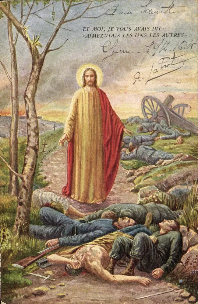ईसा मसीह सैनिकों के मृत बीच — प्रकाशक आर. ला पोर्ट, श्रृंखला 200/एल - आगे