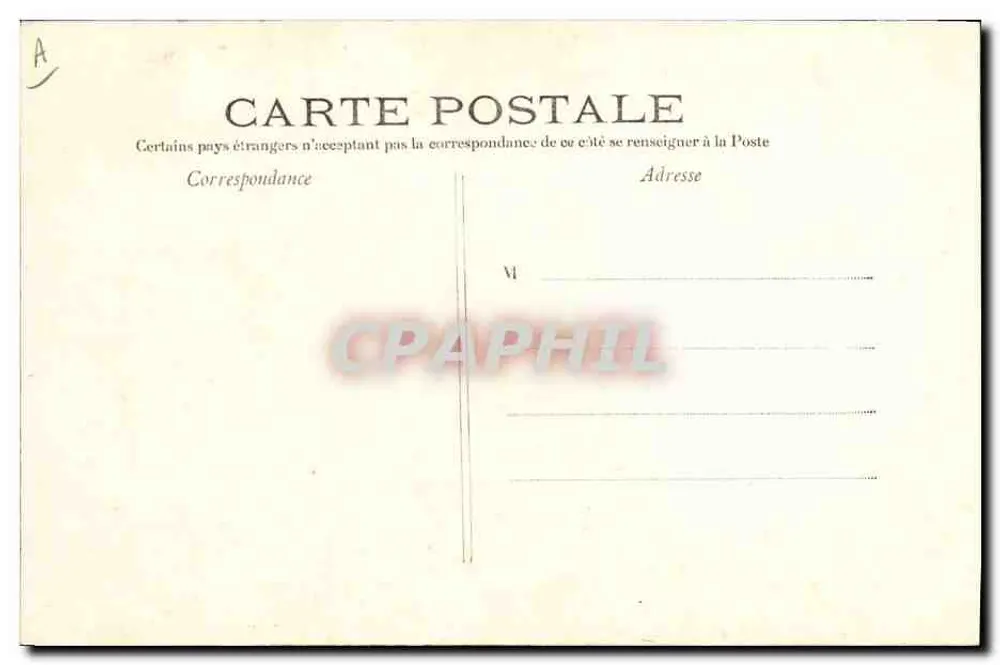 Estatua de homem pequeno — escultura de P.-E. Gairaud — editor Ch. M. - Verso