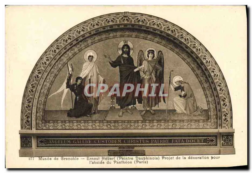 Museum von Grenoble — Ernest Hébert (Dauphinischer Maler) Entwurf für die Ausmalung der Apse des Panthéons (Paris) - Vorderseite