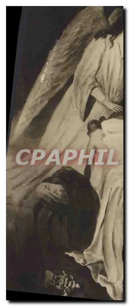 Scène d'ange et de femme — gravure — éditeur non visible - Awers