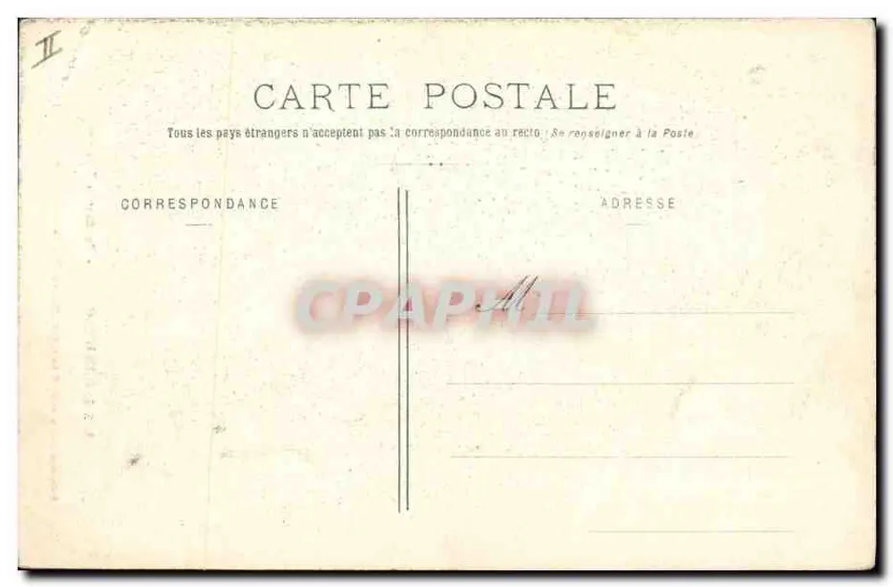 Les Sables-d'Olonne — Durante a Tempestade — Coleção Lucien Amiaud, N° 1218 - Verso
