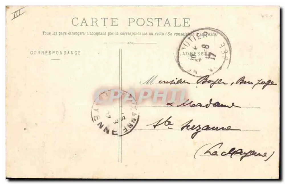Maraichins Maraichinant — Honni soit qui mal en pense — A. Dudos, Nantes, n°854 - Verso