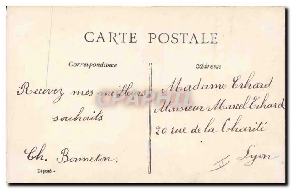 Criança brincando com um papagaio — editor 'POSTES' n°100 - Verso