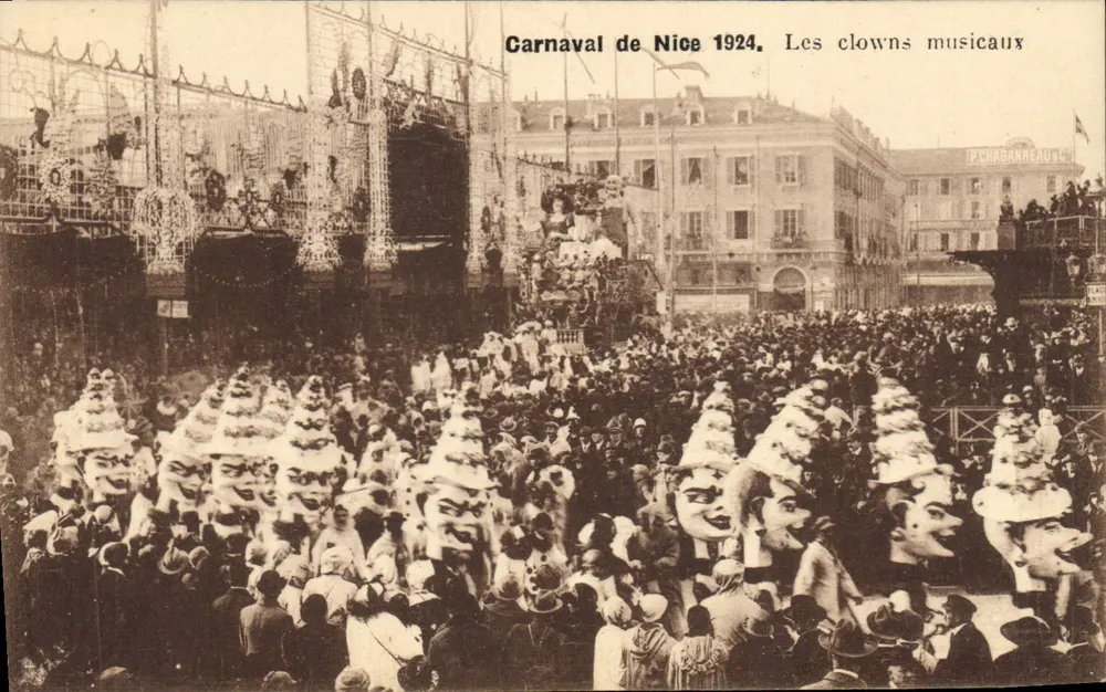 Karneval von Nice 1924 — Die musikalischen Clowns — Lévy & Netteretin Réfinit, Paris - Vorderseite