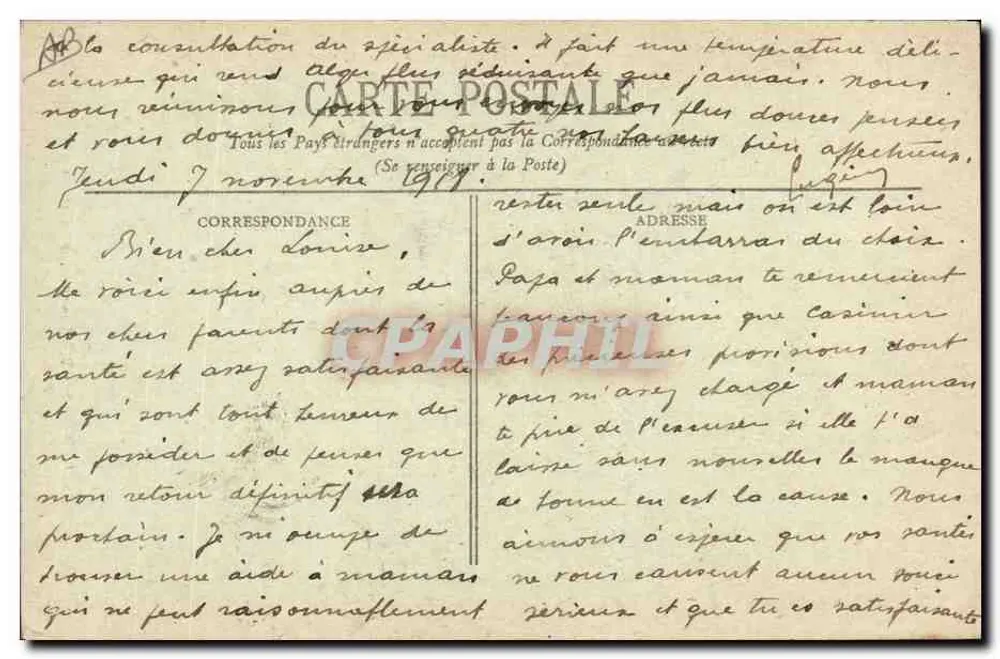 Salem, der Tänzer — Einheimische Typen — Collection Répance, A. L. éd., Alger - Rückseite