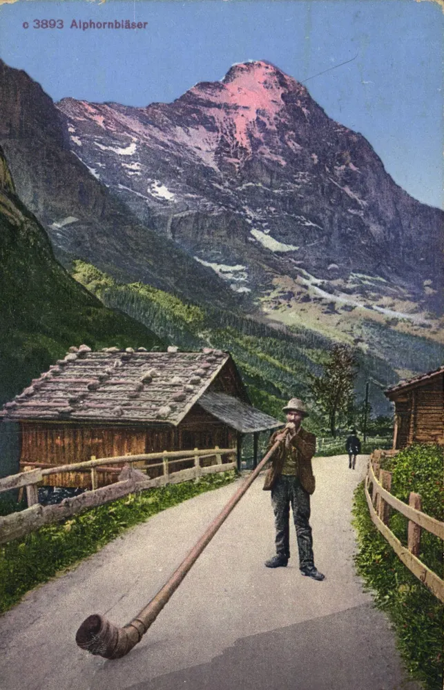 Alphornbläser — Alphornbläser — Édition Photoglos, Zurique - Frente