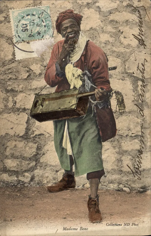 Afrikanischer Musiker — mit Instrument — Madame Bono, Collections ND Phot, n° 362 A - Vorderseite