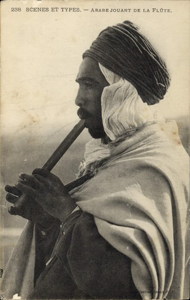 Arab grający na flet – Scènes et Types n°238 – Leotillon, J. & C. S. - Awers