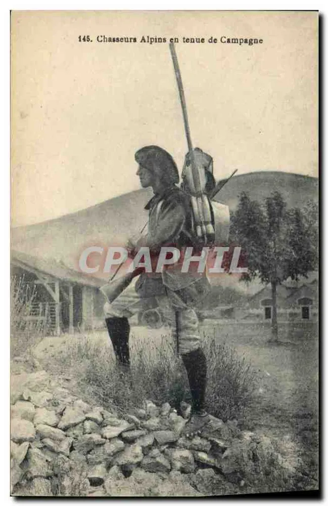 Alpine-Jäger in Felduniform — Serie 145 — Verlag G. GAUDE, Straßburg - Vorderseite