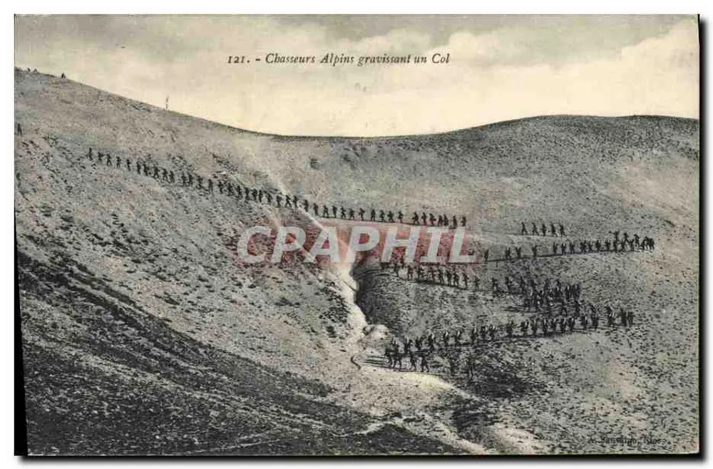 Alpine-Jäger, die einen Pass erklimmen — Samburgo, n°121 - Vorderseite