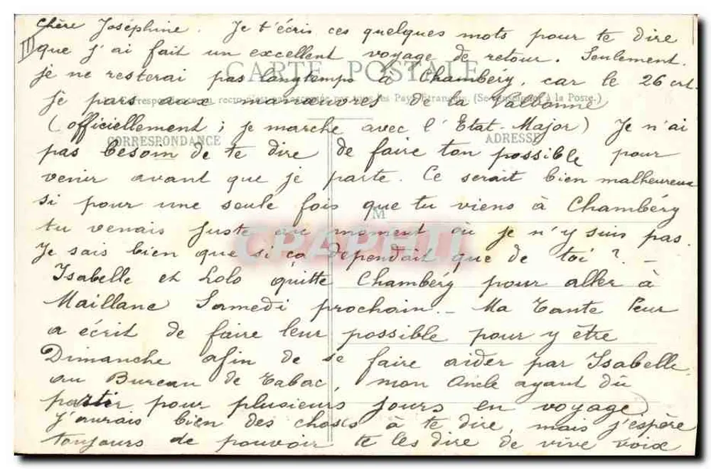 Alpine Jäger auf einem Gletscher — E. Reynaud, Verleger, Chambéry — n° 1737 - Rückseite