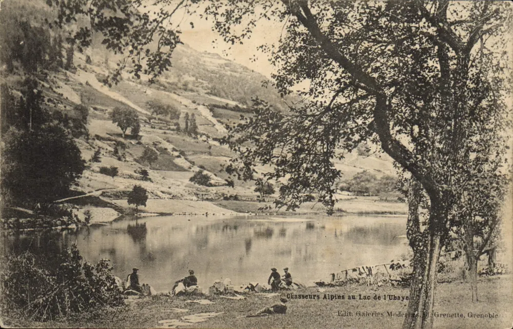 Alpine Jäger am See Ubaye — Verleger Galeries Modernes, Grenette, Grenoble - Vorderseite