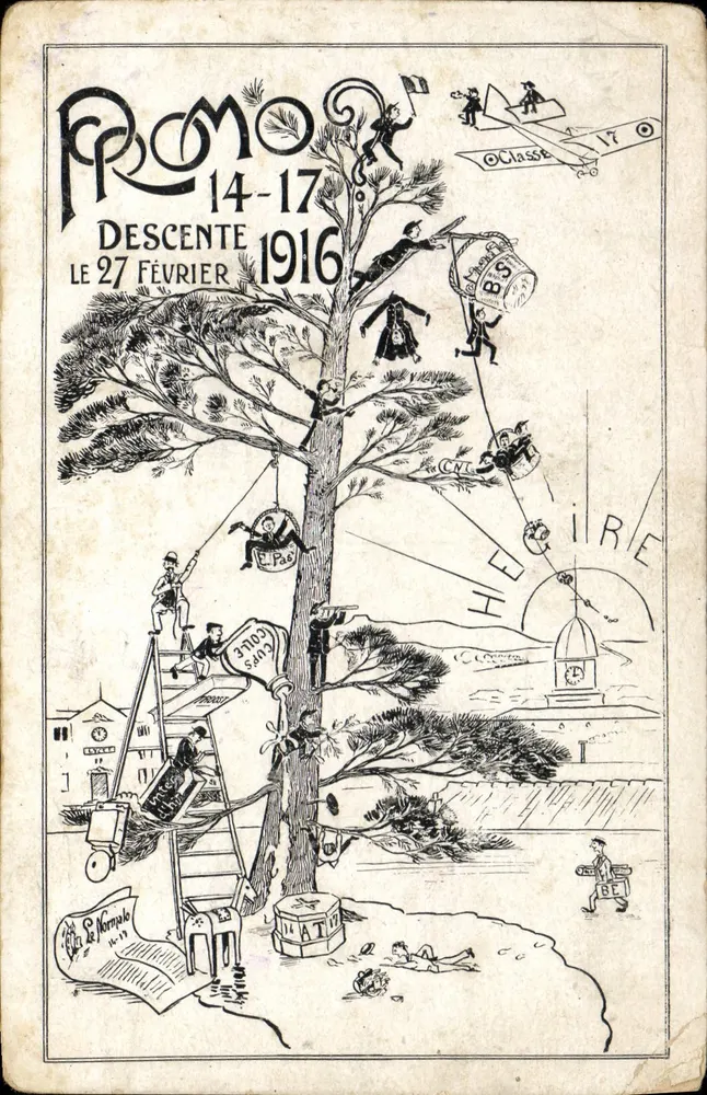 Promo 14-17 — Descente le 27 février 1916 — Imp. Houllot, Marseille - Vorderseite