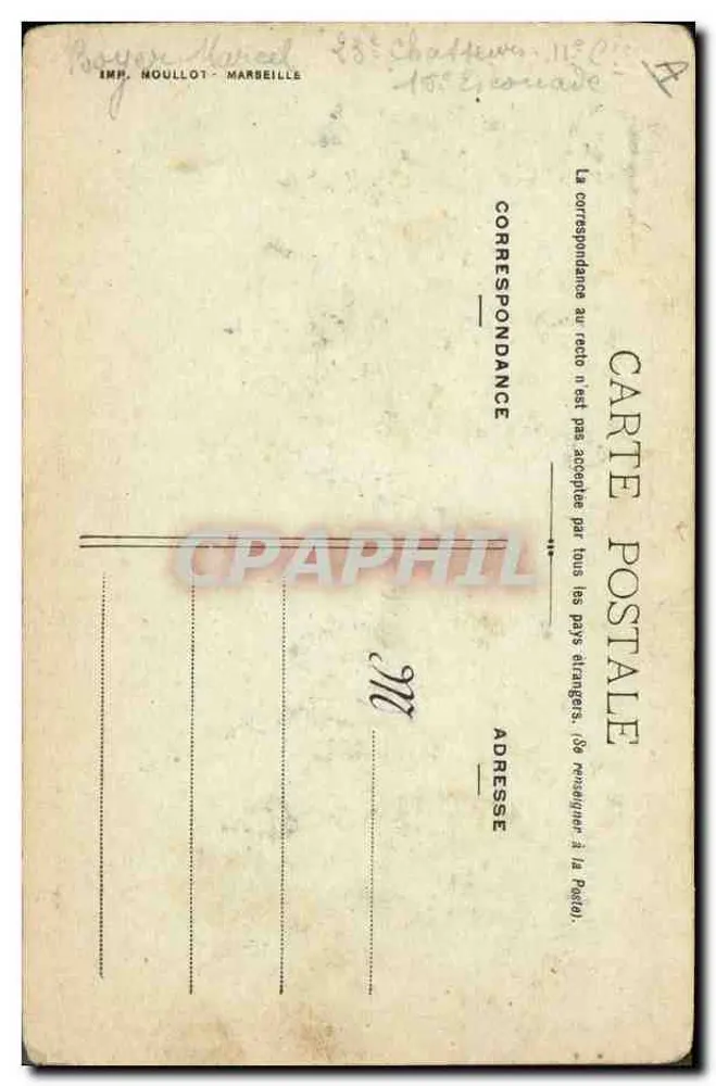 Promo 14-17 — Descente le 27 février 1916 — Imp. Houllot, Marseille - Rückseite